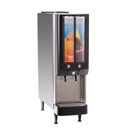 Bunn 37900.0076 JDF-2S Push Button Cold Beverage Juice Dispenser with 2 Segment Graphics