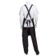 Chef Works F35-BLK0 Cross-Back Bib Apron Black