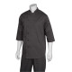 Chef Works S100BLKXS Chef Shirt Black XS