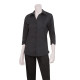 Chef Works WA34BLK2XL Women's Finesse 3/4 Sleeve Fitted Shirt Black 2XL