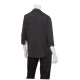 Chef Works WA34BLK2XL Women's Finesse 3/4 Sleeve Fitted Shirt Black 2XL