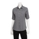 Chef Works WPDSGRY2XL Women's Two-Pocket Shirt Gray 2XL