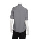 Chef Works WPDSGRY2XL Women's Two-Pocket Shirt Gray 2XL