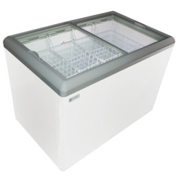 Excellence HB-11CD Dual Temp Display Cabinet Cooler/Freezer Sliding Flat Lid 11 cu ft