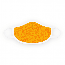 Gold Medal 6666 Orange & Yellow Fun Foods Face Covering